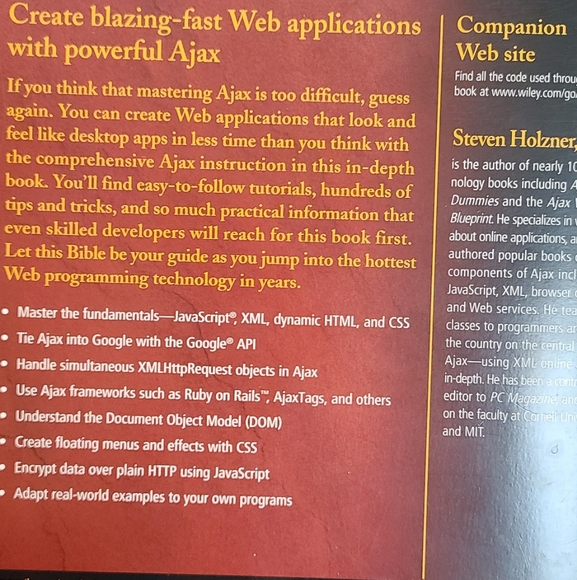 Ajax Bible for Web Applications Book - Picture 4 of 5